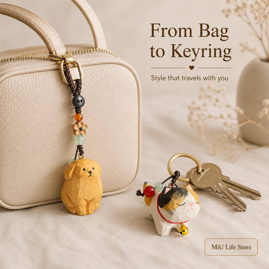Cute Animal Everyday Refresh Charm Set - Handmade Bag & Key Charms