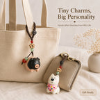 Cute Animal Everyday Refresh Charm Set - Handmade Bag & Key Charms