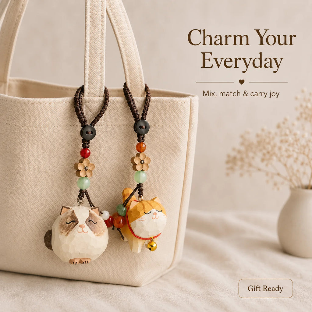Cute Animal Everyday Refresh Charm Set - Handmade Bag & Key Charms
