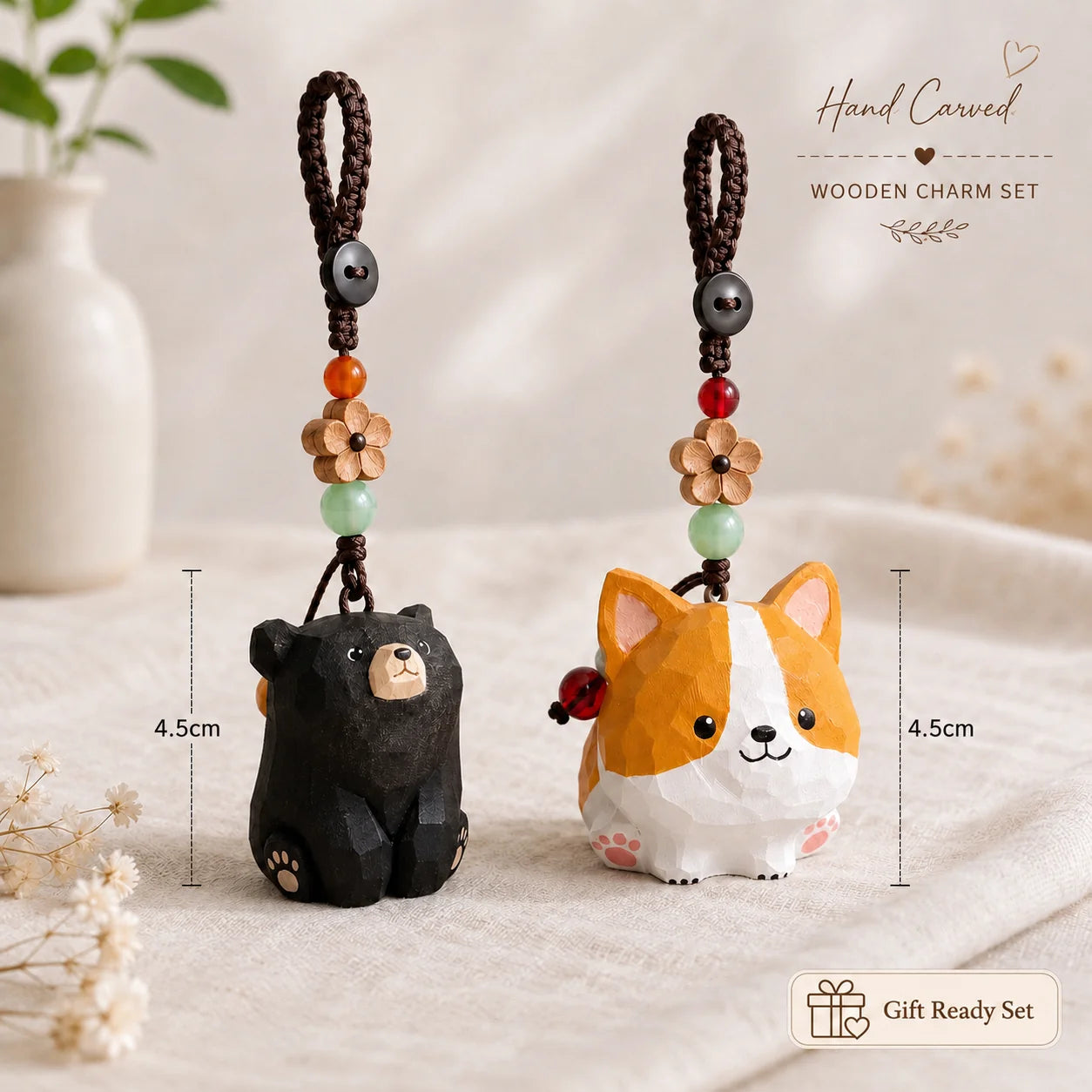 Cute Animal Everyday Refresh Charm Set - Handmade Bag & Key Charms