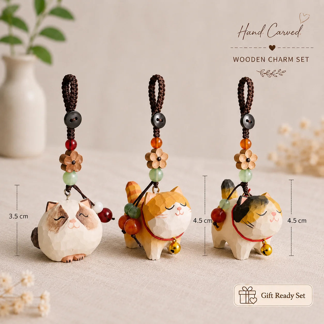 Cute Animal Everyday Refresh Charm Set - Handmade Bag & Key Charms