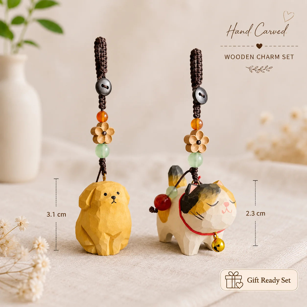 Cute Animal Everyday Refresh Charm Set - Handmade Bag & Key Charms