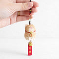 Hand Carved Lucky Cat Charm Wooden Hanging Ornament, Cute Fortune Cat Rearview Mirror Charm, Car Back Charm, Bag Charm, New Year Gift