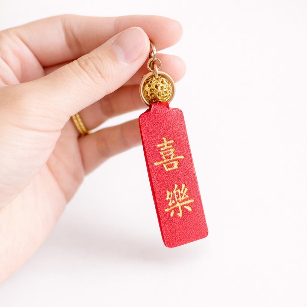 Hand Carved Lucky Cat Hanging Ornament, Wooden Maneki Neko Car Charm, Good Luck Cat Pendant, Bag Charm Keychain Gift, Cute Japanese Decor
