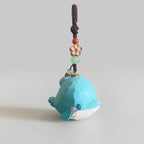 Hand Carved Dolphin Wooden Keychain, Cute Ocean Animal Bag Charm, Small Wood Dolphin Keyring, Marine Lover Gift, Travel Inspired Sea Charm