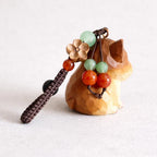 Hand Carved Wooden Dog Keychain, Cute Puppy Bag Charm, Handmade Wood Dog Ornament, Car Mirror Hanging Decor, Dog Lover Gift