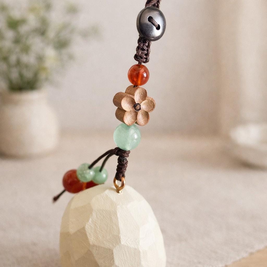 Japanese Style Hand Carved Wooden Pistachio Keychain, Cute Nut Bag Charm, Handmade Wood Key Ring, Wood Carving Charm, Small Wooden Gift