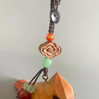 Hand Carved Yellow Bird Wooden Keychain, Cute Sparrow Bag Charm, Wood Bird Keyring, Car Key Pendant, Handmade Nature Gift, Lucky Bird Charm