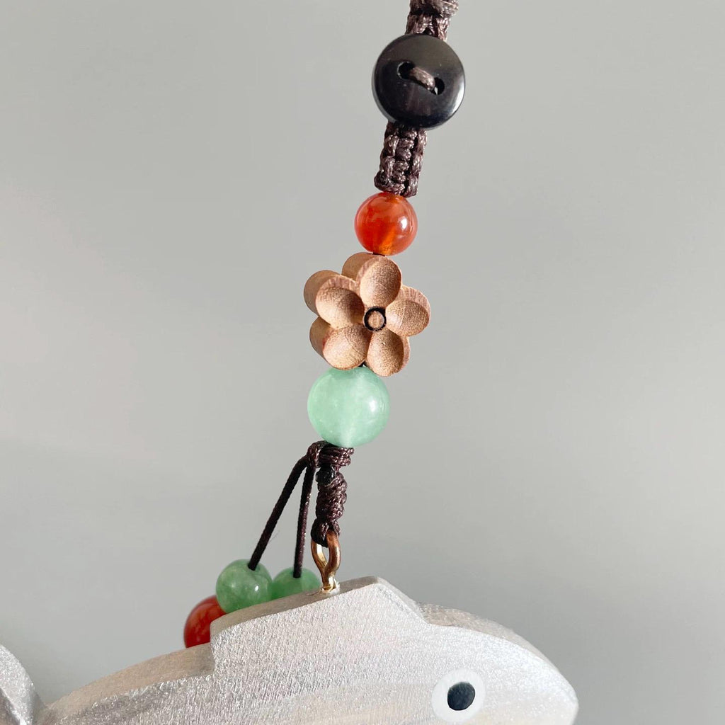 Hand Carved Wooden Fish Keychain, Minimalist Fish Bag Charm, Cute Ocean Animal Keyring, Small Wood Fish Pendant, Nature Inspired Gift