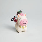 Hand Carved Japanese Style Miniature Wooden Pony Keychain, Basswood Horse Charm, Cute Lucky Horse Bag Charm, Car Hanging Ornament Gift