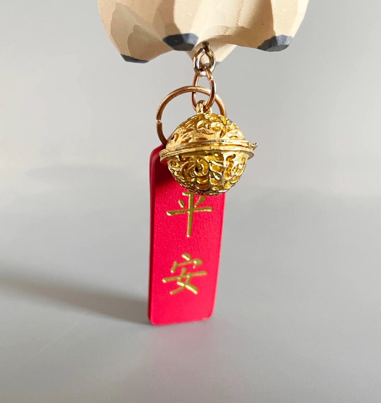 Hand Carved Japanese Style Miniature Wooden Horse Keychain, Basswood Pony Charm, Lucky Zodiac Horse Bag Charm, Car Hanging Ornament Gift