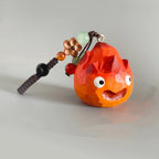 Hand Carved Wooden Flame Keychain, Cute Fire Charm, Handmade Wooden Bag Charm, Backpack Pendant, Car Charm, Funny Gift for Friends