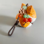 Hand Carved Wooden Corgi Keychain, Cute Dog Bag Charm, Handmade Wood Figurine Key Ring, Minimal Animal Gift for Friends