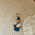 Japanese Style Handmade Wool Felt Pig Keychain, Cute Animal Bag Charm, Needle Felt Pig Pendant, Handmade Gift for Her