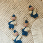 Japanese Style Handmade Wool Felt Pig Keychain, Cute Animal Bag Charm, Needle Felt Pig Pendant, Handmade Gift for Her