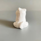 Hand Carved Wooden Westie Figurine – Minimalist White Puppy Sculpture, Handmade Desk Decor, Cute Animal Ornament, Gift for Dog Lovers, Art