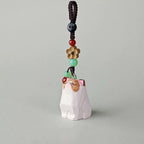 Japanese Kawaii Cat Wood Carving Keychain, Cute Pink Cat Charm, Hand Carved Wooden Cat Bag Charm, Feminine Cat Keychain Gift for Her