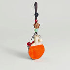 Ping Pong Paddle Keychain, Wooden Table Tennis Bag Charm, Handmade Sports Keyring, Cute Mini Paddle Pendant, Gift for Him Her