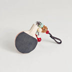 Ping Pong Paddle Keychain, Wooden Table Tennis Bag Charm, Handmade Sports Keyring, Cute Mini Paddle Pendant, Gift for Him Her