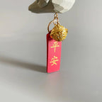 Hand Carved Bird Car Hanging Ornament, Cute Cockatiel Rear View Mirror Charm, Wooden Bird Pendant, Lucky Car Decor, Bike Charm Gift