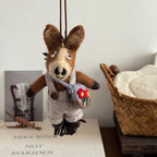 Handmade Wool Felt Pony Bag Charm, Backpack Pony Keychain Pendant, Cute Horse Hanging Ornament, Animal Backpack Charm, Lucky Gift