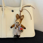 Handmade Wool Felt Pony Bag Charm, Backpack Pony Keychain Pendant, Cute Horse Hanging Ornament, Animal Backpack Charm, Lucky Gift