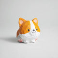 Hand Carved Wooden Corgi Figurine, Cute Dog Car decor, Handmade Wood desk decor, Minimal Animal Gift for Friends
