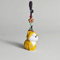 Japanese Style Kitten Wood Carving Keychain, Hand Carved Cute Cat Charm, Wooden Cat Bag Charm, Car Keychain, Gift for Cat Lovers