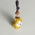 Japanese Style Kitten Wood Carving Keychain, Hand Carved Cute Cat Charm, Wooden Cat Bag Charm, Car Keychain, Gift for Cat Lovers