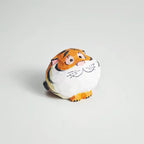 Japanese Wooden Tiger Keychain Pendant, Hand Carved Cute Tiger Charm, Kawaii Animal Bag Charm, Small Tiger Key Ring Gift for Her