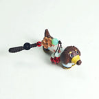 Japanese Style Wooden Dachshund Keychain Pendant, Hand Carved White Sausage Dog Charm, Cute Bag Charm, Car Keychain Gift