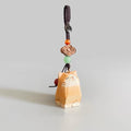 Japanese Style Wooden Cat Pendant, Hand Carved Lucky Cloud Cat Keychain, Cute Cat Bag Charm, Phone Charm, Animal Keychain Gift