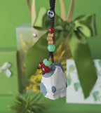 Handmade Wooden Cat Keychain, Japanese Style Miniature Lucky Charm, Handcrafted Pendant, Cute Animal Bag Charm, Lucky Gift, Wooden Keyring