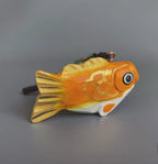 Hand Carved Wooden Koi Fish Keychain, Lucky Koi Bag Charm, Japanese Style Fish Pendant, Backpack Charm, Car Hanging Ornament Gift